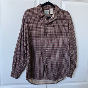 Vintage Northern Elements Shirt Mens S Plaid Corduroy Button Down